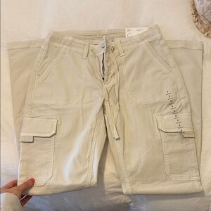 Cream Cargo Pants